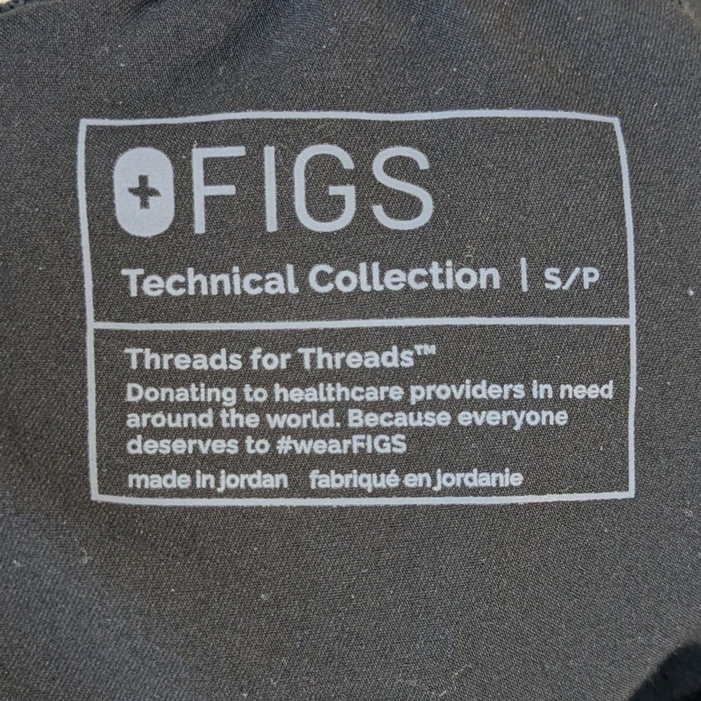 FIGS Kade Cargo Scrub Pants Black Women Small Technical Collection 1000219 - Picture 2 of 10